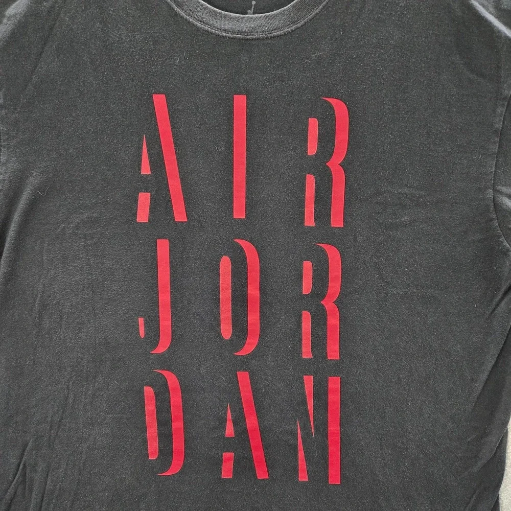 Air Jordan Men Shirt XL‎ Black Logo Jumpman Short Sleeve Crew Neck Tee